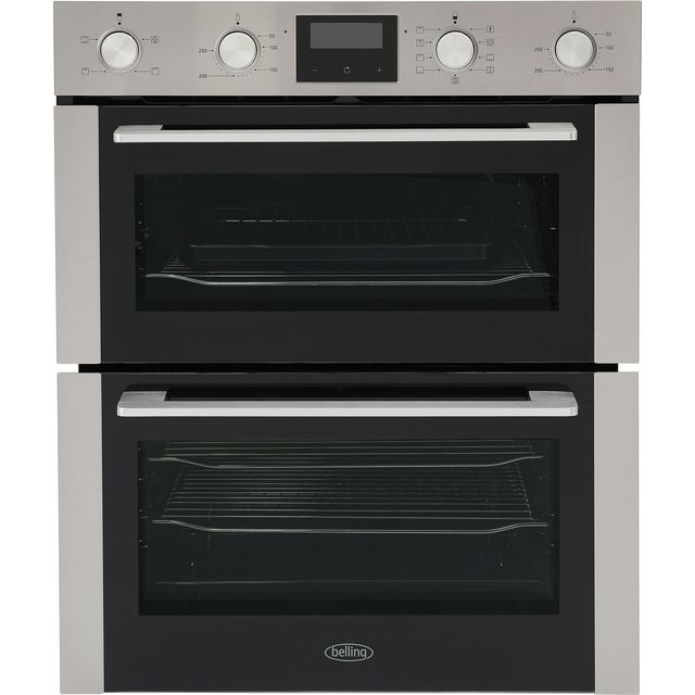 Belling ComfortCook BEL BI703MFC Built Under Electric Double Oven - Stainless Steel - A/A Rated